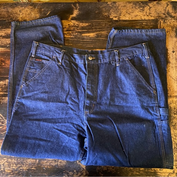 Rasco FR Jeans Denim Carpenter Pants Flame Resistant Dark Wash Welder Oil Field - Picture 1 of 9